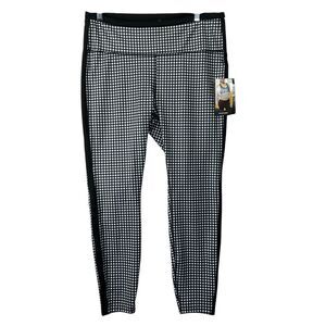 XL New with tags AVIA COURT LEGGING BLACK SOOT GINGHAM